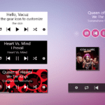 Stylish Music Player Skin – Rainmeter Music Player